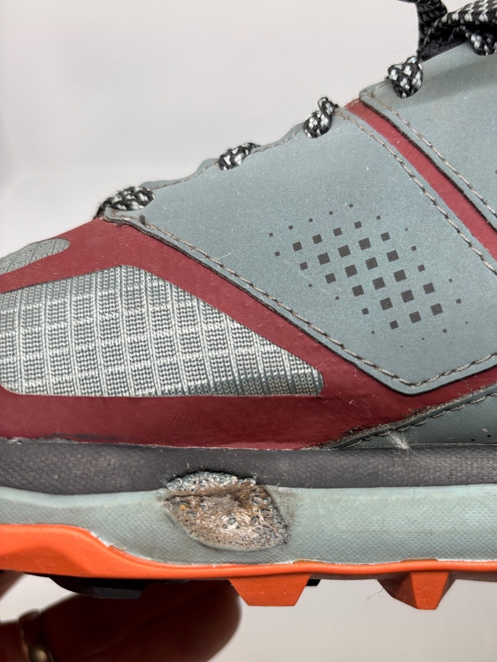 Altra Lone Peak 5 Trail Running Shoes Gray Orange Men’s US 9 Zero Drop - Picture 15 of 16